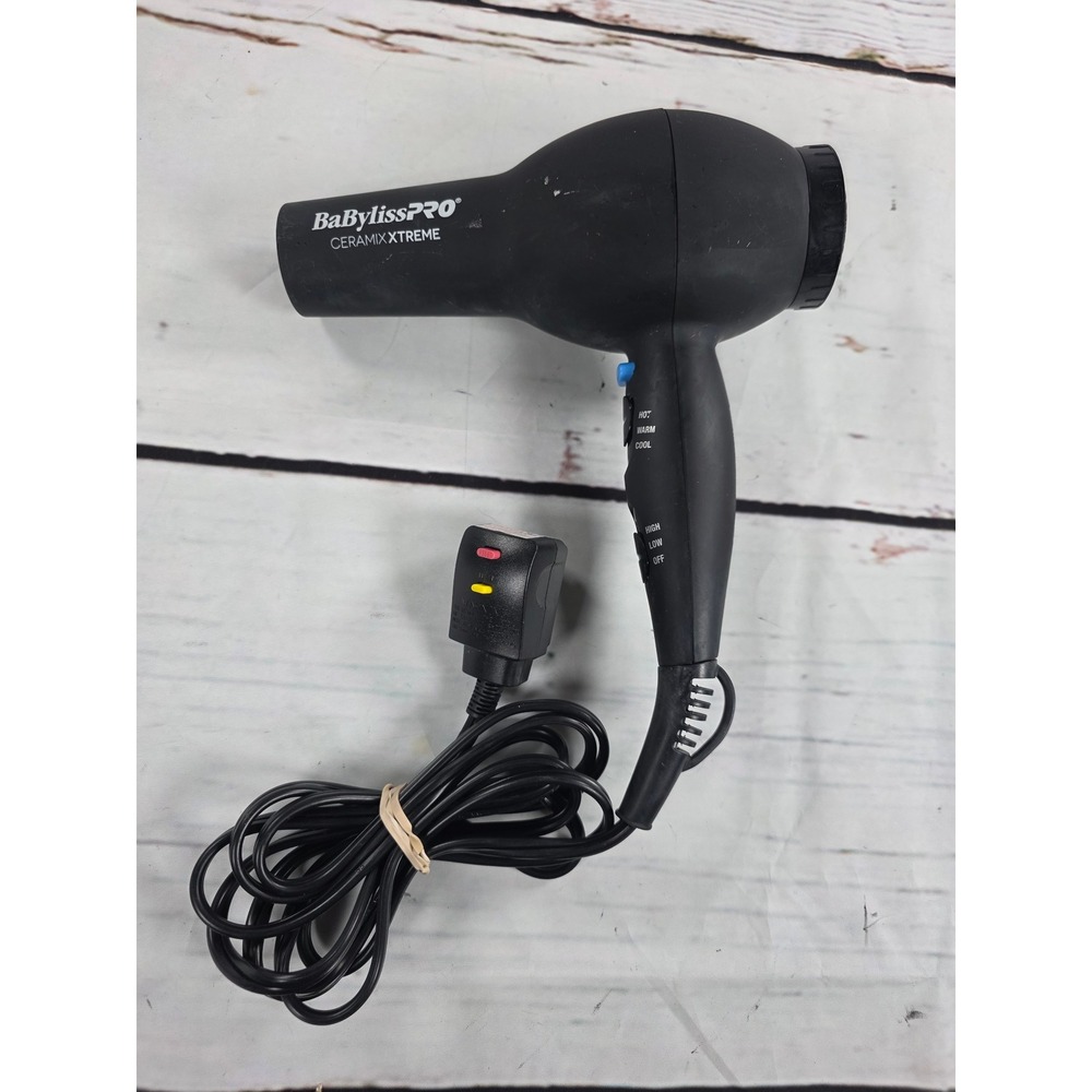 BaBylissPRO Ceramix Xtreme 2000W Professional Hair Dryer Matte Black BAB6610